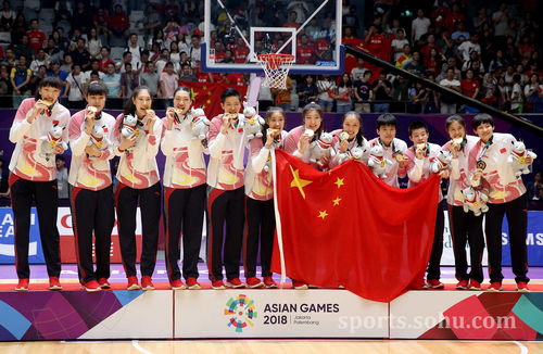 亞運男女籃冠軍頒獎儀式 中國雙冠姚明成焦點 圖