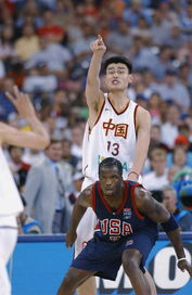 姚明征戰世錦賽組圖 02年與劉煒經典兄弟擋拆