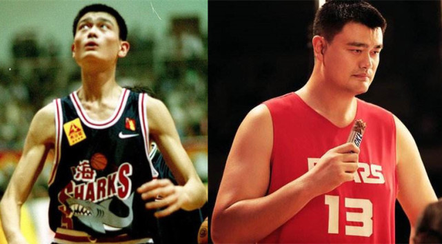 NBA球星進聯盟前的對比,姚明亮瞎眼